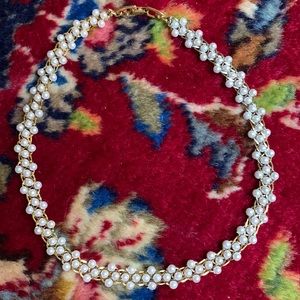 Napier Faux Pearl and Gold Necklace